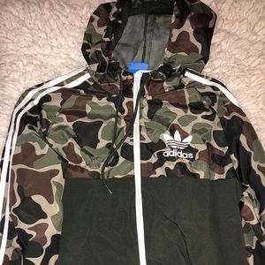 Adidas camo windbreaker